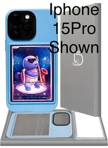 TopDeck Phone Case for iPhone 15 Card/Photo Phone Case Display - Blue - Picture 1 of 4