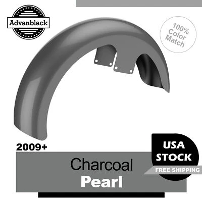 Charcoal Pearl 21" Reveal Wrapper Hugger Front Fender Fits 2009+ Harley Touring - Image 1 of 4