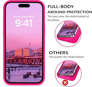 For iPhone 16Pro Max Liquid Silicone Phone Case Magsafe Shockproof Protect Cover - Picture 1 of 8