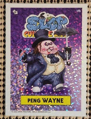 PENG WAYNE SLOP CULTURE KIDS SERIES 1 STICKER FOIL SP CHASE CARD BATMAN PENGUIN  - Image 1 of 2