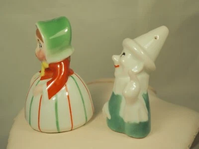 2 SALIERES ANCIENNES SALERON PORCELAINE ANTIQUE PORCELAIN SALT SHAKERS - Photo 1/4