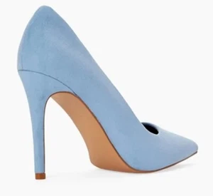 High Heel Pointed Toe 4.5 in 278Stiletto Pumps Sky Blue US 12 - Picture 1 of 7