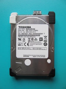 Toshiba 2TB 2.5" USB HDD MQ04UBD200 AZA AC01 JT000U July 2019 RQG HDKBD63AZA01 - Picture 1 of 8