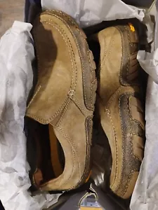 Hush Puppies Mens Size 9M Brown Casual Slip On Shoes Vibram Soles New Retired - Picture 1 of 7