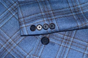 NWOT Hart Schaffner Marx Plaid Check Summertime Mens Sport Coat Jacket Size 50R - Picture 1 of 10