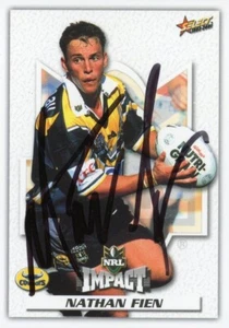 Signed 2001 North Queensland Cowboys NRL Select Impact Card - Nathan Fien - Bild 1 von 3