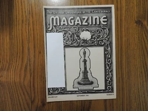 UDC Daughters of Confederacy Magazine 1981 September James B Gordon Monument - Bild 1 von 5
