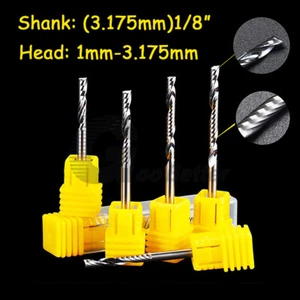 1/8 CNC Hartmetall Fräser Schaftfräser Gravur Fräser Bohrer Holzbearbeitung Brett DIY - Bild 1 von 33