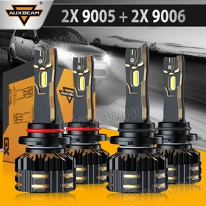 2025 AUXBEAM 9005 9006 H11 CANBUS LED Headlight Bulbs High Low Kit Super Bright - Picture 1 of 57