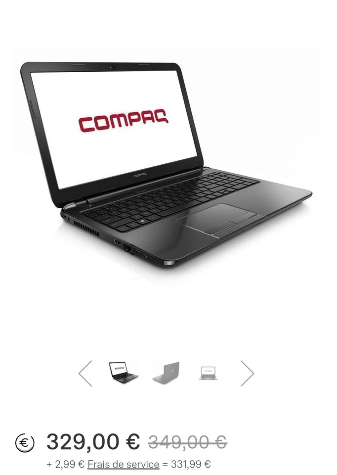 Pc portable compaq (hp)  - Photo 1/1