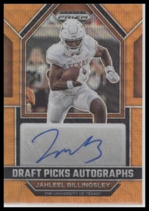 #DPA-JBI Jahleel Billingsley 2023 Panini Prizm Draft Picks #/75 Auto Orange Wave - Picture 1 of 2