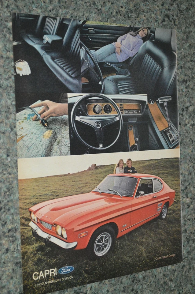 Mercury Capri Sport 1972 cupé anuncio original impreso anuncio 72 rojo Foto 1 de 1