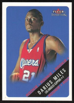 2000-01 Fleer Tradition Glossy 0068/1000 Darius Miles RC #207 Los Angeles - Image 1 of 2