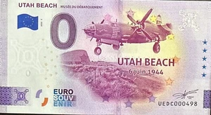 BILLET 0 EURO UTAH BEACH MUSEE DU DEBARQUEMENT NORPMANDIE FR 2025 NUMERO DIVERS - Photo 1/1