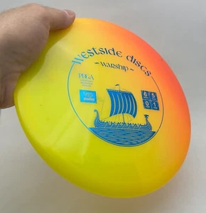NOS Westside VIP Warship 173g disco golf mid range driver sunburst sfumato tinto - Foto 1 di 6