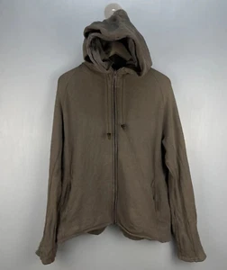 Nude: Masahiko Maruyama Brown Zip Up Double Hoodie Jacket Men's / US S / EU 46 - Picture 1 of 11