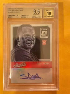 2016 Donruss Optic Studio Signatures Miguel Sano Rookie BGS 9,5/10 - Bild 1 von 2
