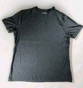 Mizzen Main Black Performance Stretch Modal Blend Crew Tee Tshirt Size Large - Picture 1 of 12