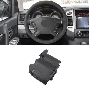 DIY Hand Sewing Steering Wheel Leather Cover For Mitsubishi Pajero 2007 - 2019 - Picture 1 of 9