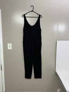 Divided For H&M Jumpsuit schwarz mit Taschen und Rundhalsausschnitt Gr. XL C84 - Bild 1 von 11