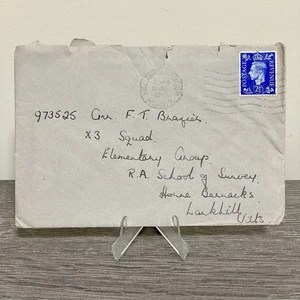 1940 GB King George VI 2 1/2d blauer Briefmarkenbrief Wellingborough Kaserne 10. Juni - Bild 1 von 2