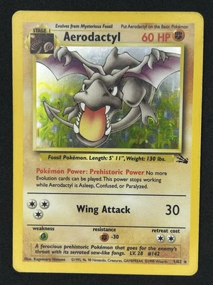 Aerodactyl Fossil Holo Card 1/62 - Image 1 of 2