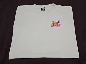 Santa Cruz X SLIME BALLS SB LOGO Skateboard Ivory Tshirt SZ XL - Picture 1 of 9