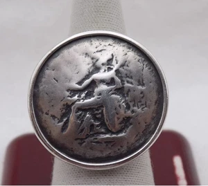 Silpada Size 9 Sterling Silver Ring Roman Coin - Picture 1 of 7