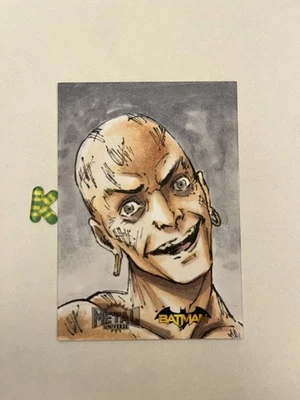 2025 Skybox Metal Universe Batman 1/1 Victor Zsasz Sketch By Adam Fields - Image 1 of 2