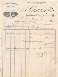 1904 PRODUITS CHIMIQUES A CHEURIER FILS A PIERRE BENITE - M. SERVONNET MARCHA - Picture 1 of 1
