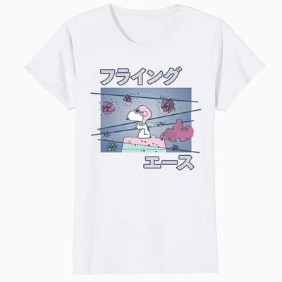 Peanuts Tokyo Snoopy Flying Ace Cute Fun Vintage Manga Official Women's T-Shirt - Image 1 of 4