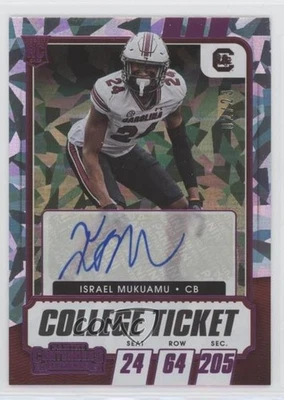2021 Contenders Draft Picks College Ticket /23 Israel Mukuamu Rookie Auto RC - Image 1 of 2
