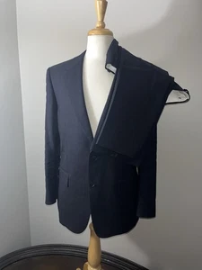 Suitsupply Tailored Fit Milano Black Lanificio Rogna Suit 40S Linen/wool - Picture 1 of 15