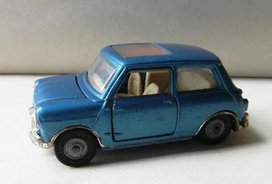 Corgi 334 BMC Mini Cooper S Magnifique in Blue with Sunshine Roof. GC. Unboxed - Picture 1 of 10