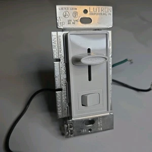Lutron Skylark S-600P-WH weiß einpolig Wanddimmer Lichtschalter 600W Schieber C - Bild 1 von 7