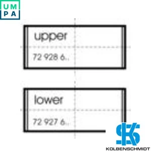 CONROD BEARING SET 77867600 FOR RENAULT M9R615/846/824/760/740/815/750 2.0L - Picture 1 of 6