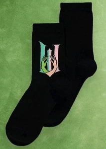 Nuevos calcetines tobilleros oficiales WICKED película musical Elphaba & Glinda damas talla 4-8 - Imagen 1 de 1
