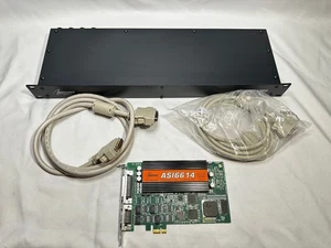 AudioScience ASI6614 Wielokanałowa karta PCIe AES z/BOB1024 Break Out Box i kablami - Zdjęcie 1 z 20