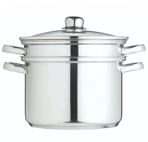 KitchenCraft 7.5 L Clearview Stainless Steel Multi Cooker/steamer 2 Tier NEW - Picture 1 of 5