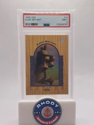 1996-97 Upper Deck UD3 Hardwood Prospects Kobe Bryant novato #19 RC PSA 9 como nuevo Foto 1 de 2