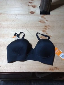 Simply Perfect by Warner's Damen 36DD Longline wandelbarer BH ohne Bügel schwarz - Bild 1 von 2