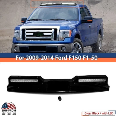 For 2009-2014 Ford F-150 F150 Gloss Black Lamp Model Roof Top Light Bar with LED Foto 1 de 4