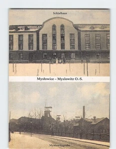 Postcard Schlafhaus & Myslowitzgrube Mysłowice Poland - Picture 1 of 2
