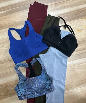 Lululemon Women's Sports Bra Size 2 Black Strappy Blue Multi Size 2 - Image 1 of 4