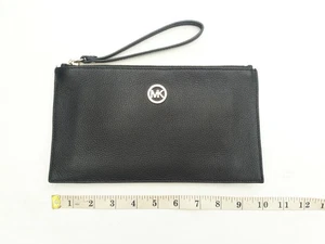 Michael Kors Muñequera Bolsa Smartphone Negro Cremallera Cartera - Imagen 1 de 5
