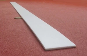 Teflon PTFE Virgin Bar 1/8" - .125" Thick x 2.00" Wide x 36" Long White - Picture 1 of 9