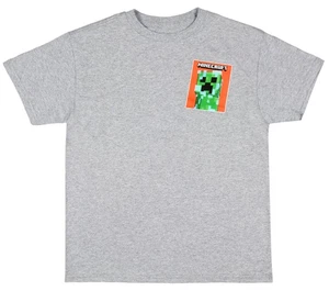 Minecraft Boys' Pocket Size Creeper Graphic Print T-Shirt - Picture 1 of 3