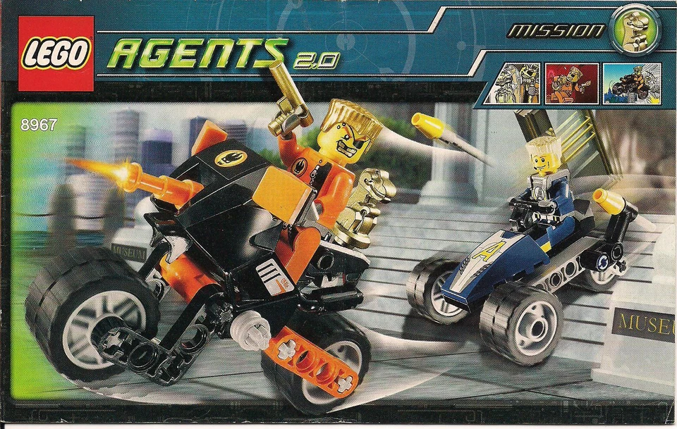 LEGO 8967 - Agentes - Escapada del Diente de Oro - SOLO MANUAL DE INSTRUCCIONES Foto 1 de 1