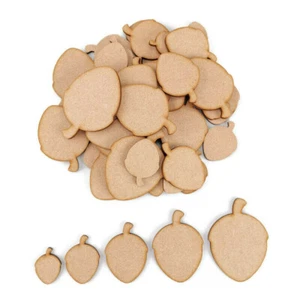 Bellota MDF Formas Artesanales Madera Blanco Etiquetas de Regalo Decoración Adornos Paquete Arte - Imagen 1 de 4