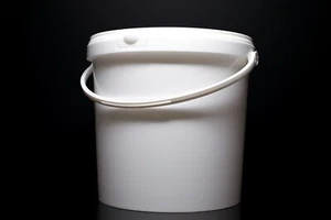 10 Litre Plastic Round Bucket with lid 272(D)x256(H)mm @Next Day delivery ! - Picture 1 of 2